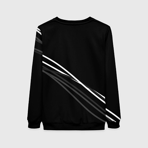 Женский свитшот Имперский герб чёрный с полосами / 3D-Черный – фото 2