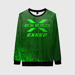 Женский свитшот Exeed - green gradient