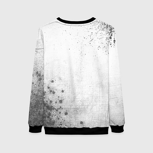 Женский свитшот Ramones - white gradient вертикально / 3D-Черный – фото 2