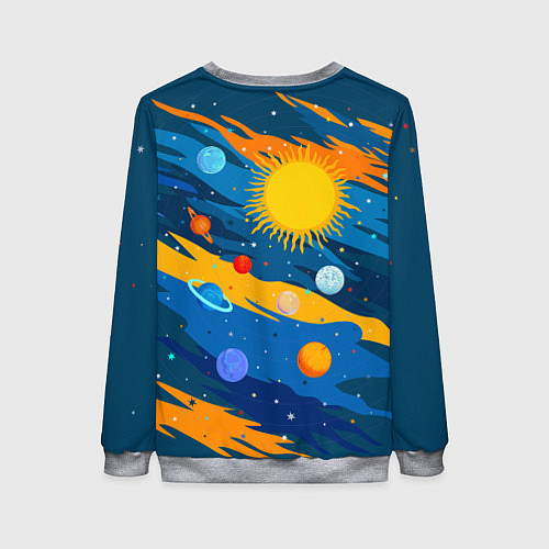 Женский свитшот Млечный путь -наш дом / 3D-Меланж – фото 2