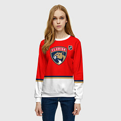 Свитшот женский Флорида Пантерз хоккей, цвет: 3D-белый — фото 2
