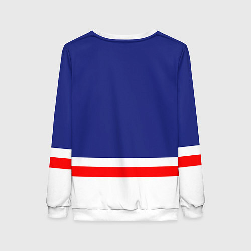 Женский свитшот Нью Йорк Рейнджерс хоккей / 3D-Белый – фото 2