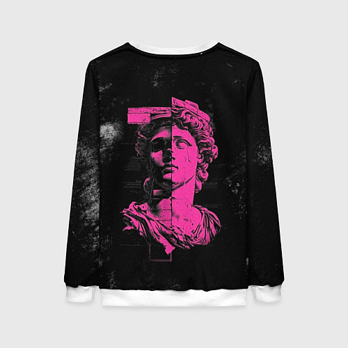 Женский свитшот Скульптура гранж арт / 3D-Белый – фото 2