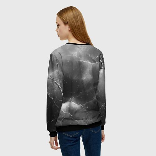 Женский свитшот ACDC ретро логотип / 3D-Черный – фото 4