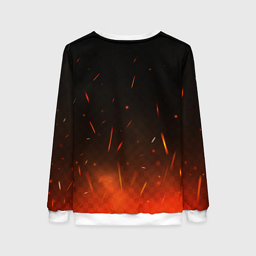 Женский свитшот ACDC лого на кассете / 3D-Белый – фото 2