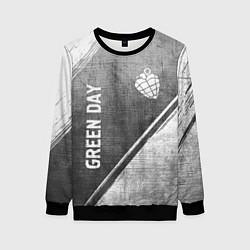Женский свитшот Green Day - grey gradient вертикально