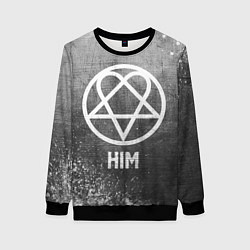 Женский свитшот HIM - grey gradient