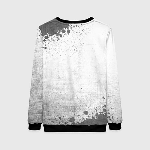 Женский свитшот Burzum - white gradient / 3D-Черный – фото 2