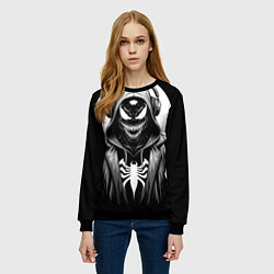 Свитшот женский Venom black, цвет: 3D-черный — фото 2