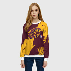 Свитшот женский Cleveland Cavaliers NBA team, цвет: 3D-белый — фото 2