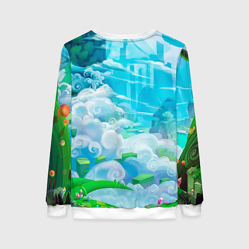 Женский свитшот Astro в аниме стиле / 3D-Белый – фото 2