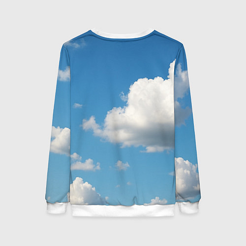 Женский свитшот Бомбардиро крокодило / 3D-Белый – фото 2