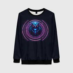 Свитшот женский Магическая сова, цвет: 3D-черный