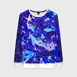 Свитшот женский Небо-Звезды, цвет: 3D-белый