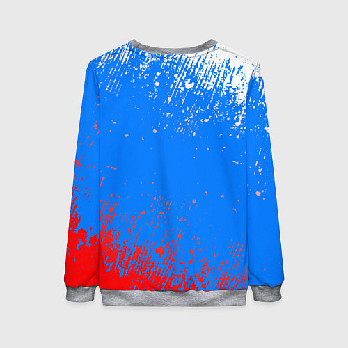 Женский свитшот Патриот - флаг / 3D-Меланж – фото 2