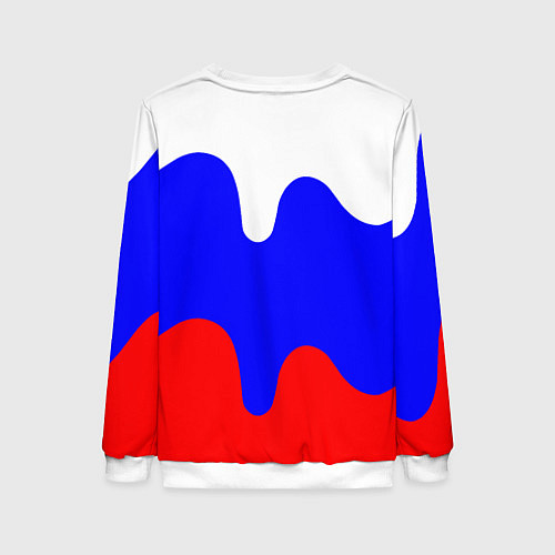 Женский свитшот Патриот - флаг / 3D-Белый – фото 2