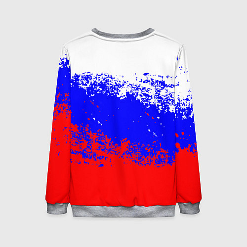 Женский свитшот Патриот - флаг / 3D-Меланж – фото 2
