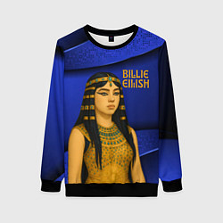 Свитшот женский Билли Айлиш в образе фараона, цвет: 3D-черный