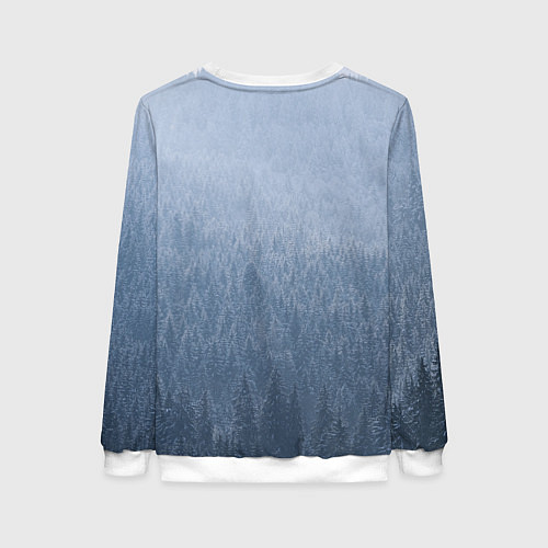 Женский свитшот Лес мой храм древо миров - кельтское тату / 3D-Белый – фото 2