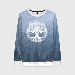 Женский свитшот Лес мой храм древо миров - кельтское тату