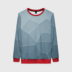 Свитшот женский Текстура из неровных плит, цвет: 3D-красный