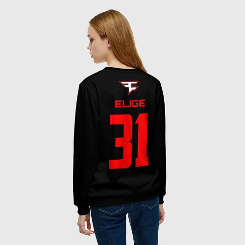 Женский свитшот FaZe Clan - Elige 31 / 3D-Черный – фото 4