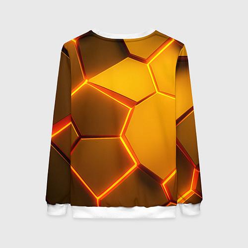 Женский свитшот Bones с цепью в шубе / 3D-Белый – фото 2