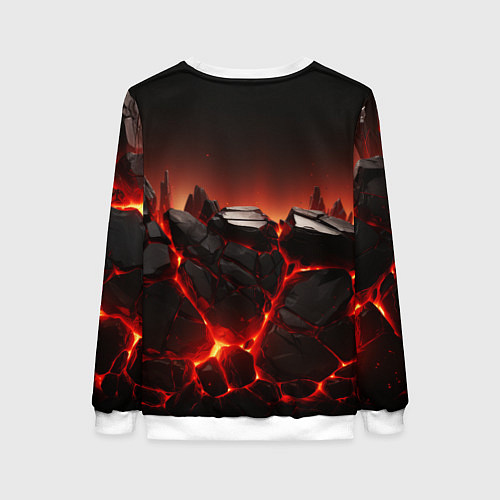 Женский свитшот Bones в пиджаке с шыпами / 3D-Белый – фото 2