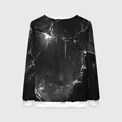 Женский свитшот Bones с лисой - готика / 3D-Белый – фото 2