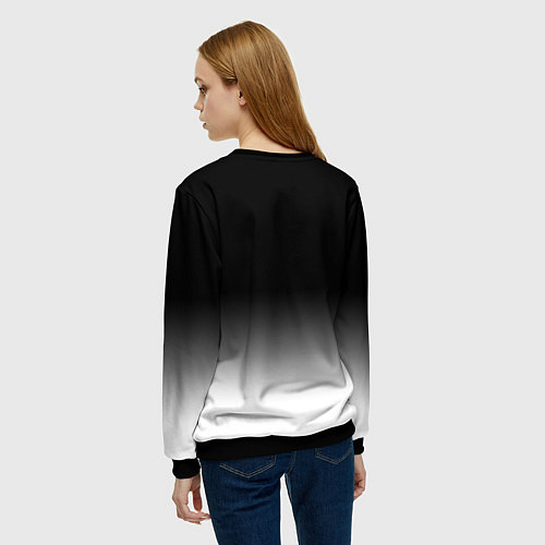 Женский свитшот Тампа Бэй Лайтнинг - градиент / 3D-Черный – фото 4