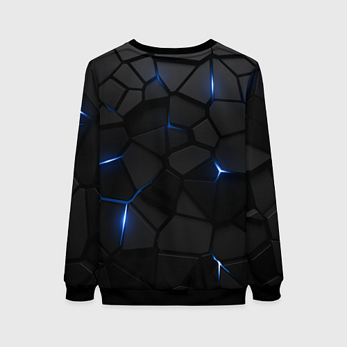 Женский свитшот Торонто Мейпл Лифс - плиты с подсветкой / 3D-Черный – фото 2