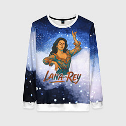 Свитшот женский Lana Del Rey танцует, цвет: 3D-белый