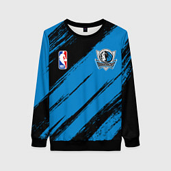 Свитшот женский Даллас Маверикс - черно синий, цвет: 3D-черный