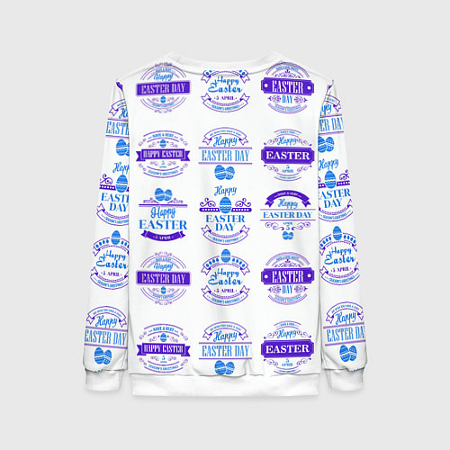 Женский свитшот Easter holidays / 3D-Белый – фото 2