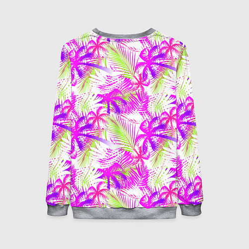 Женский свитшот Palm tree pink / 3D-Меланж – фото 2