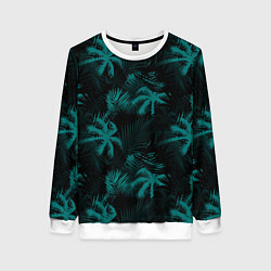 Женский свитшот Palm light blue dark