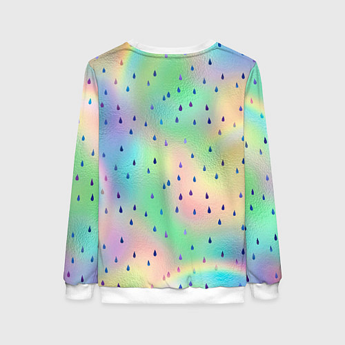 Женский свитшот Lana Del Rey сидит обняв колени / 3D-Белый – фото 2