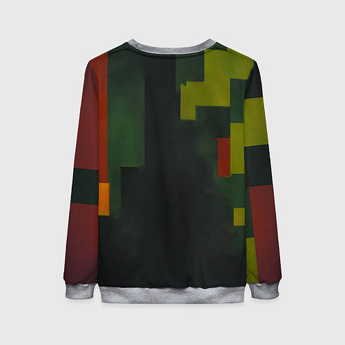 Женский свитшот Ретрофутуризм девушка в скафандре / 3D-Меланж – фото 2