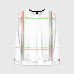 Женский свитшот Neon light green red