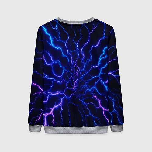 Женский свитшот Разряд молнии текстура / 3D-Меланж – фото 2