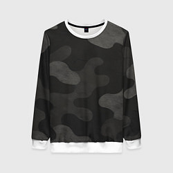 Женский свитшот Черно-серый камуфляж