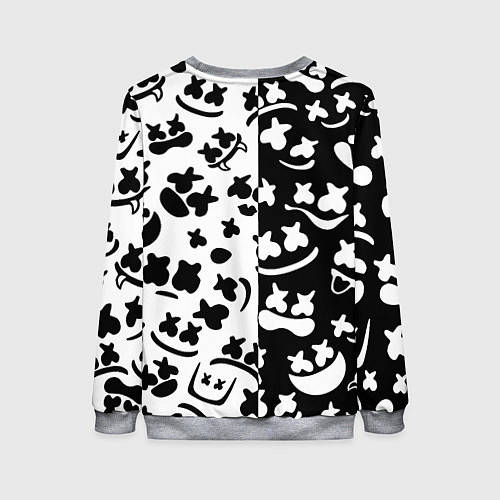 Женский свитшот Doom x Marshmello pattern / 3D-Меланж – фото 2