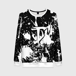 Женский свитшот Doom белые краски