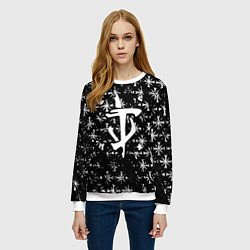 Свитшот женский Doom x farcry game, цвет: 3D-белый — фото 2