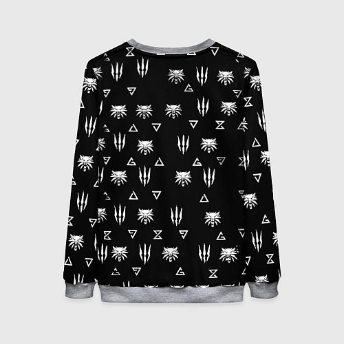 Женский свитшот Doom ведьмак логотипы / 3D-Меланж – фото 2