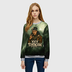 Свитшот женский XXXTentacion anime, цвет: 3D-меланж — фото 2