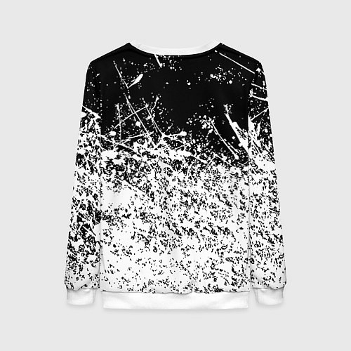 Женский свитшот Doom краски всплеск кисти / 3D-Белый – фото 2