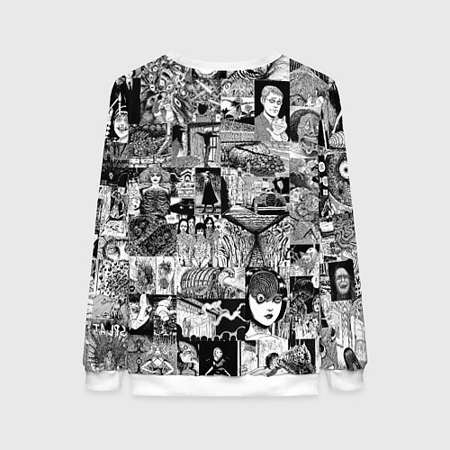 Женский свитшот Horror World of Junji Ito / 3D-Белый – фото 2