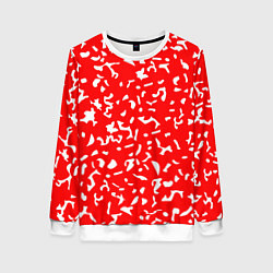 Женский свитшот Красный яркий камуфляж