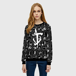 Свитшот женский Doom x portal, цвет: 3D-черный — фото 2